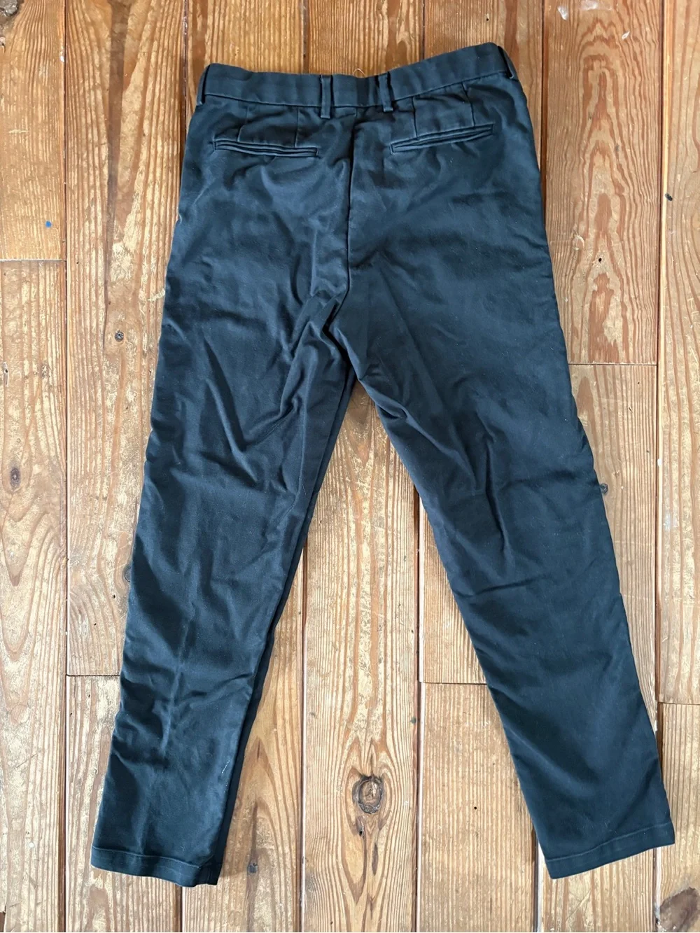 Reiss Boys Black Slim Dress Pants 12-13 Years 158 cm Flat Front Youth Trousers